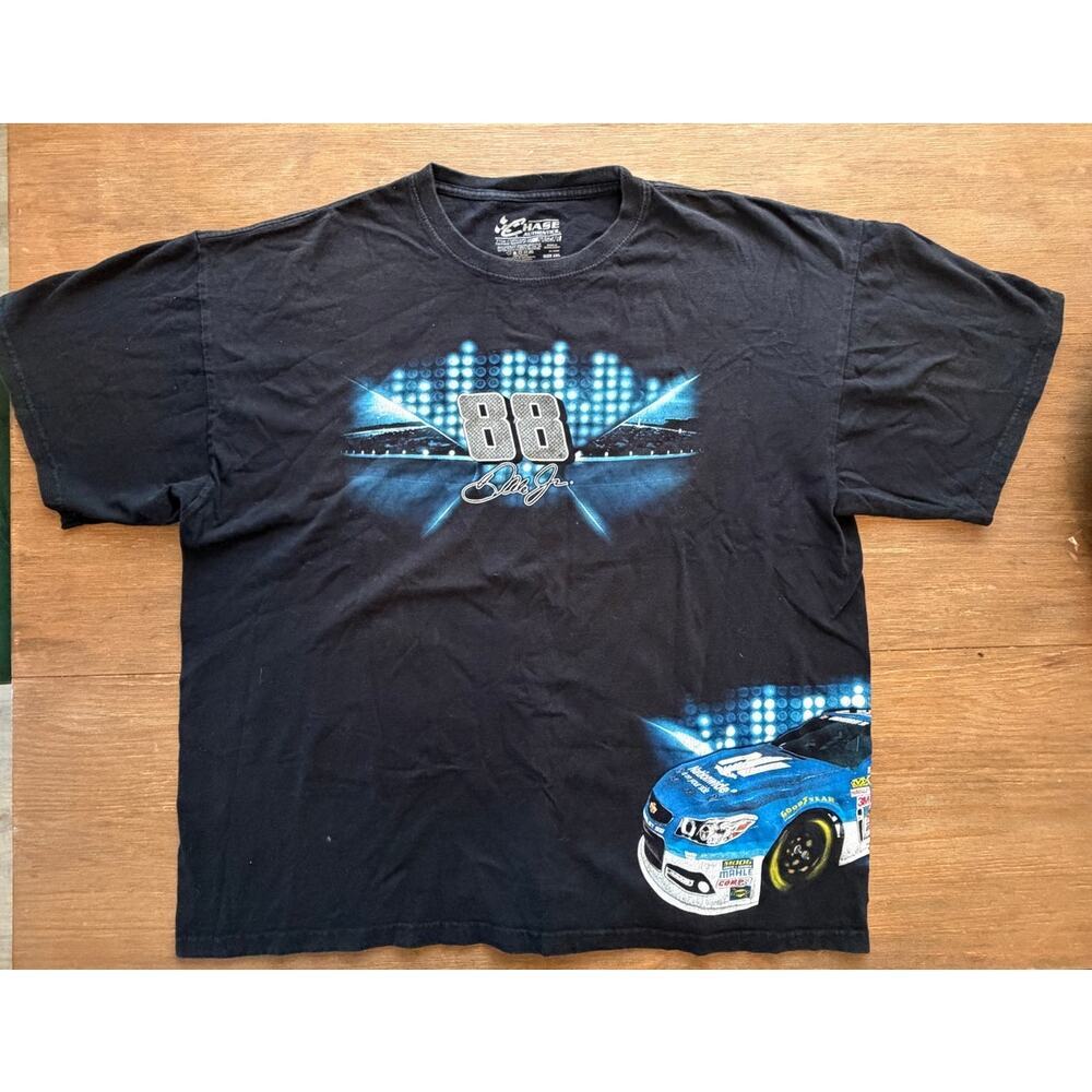 Dale Earnhardt Jr #88 Nationwide NASCAR Chase Authentics T-Shirt Black Size 2XLs